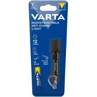 Varta 16701 101 421, Schlüsselanhänger-Blinklicht, Schwarz, Gummi, 9 m, IPX4, LED