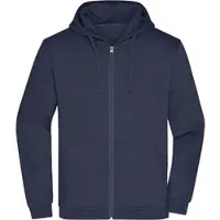 James & nicholson Herren Kapuzen Sweatjacke JN756 navy 5XL
