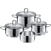 Silit Kochtopf-Set Diamant 4tlg. aus 18/10 Edelstahl mit SiliTherm-Allherdboden