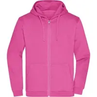James & nicholson Herren Kapuzen Sweatjacke JN756 pink 4XL