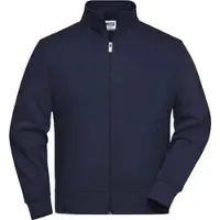 James & nicholson Unisex Sweatjacke mit Stehkragen JN836 navy 6XL
