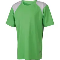 James & nicholson Kinder Lauf Shirt T-Shirt JN397K lime green/white XXL