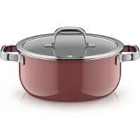 WMF Fusiontec Mineral Pro, Bratentopf mit Deckel, 24 cm, Rose Quartz