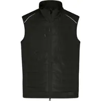 James & nicholson Herren Hybrid Gilet Bodywarmer JN1822 black/black 4XL