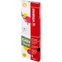 Stabilo Ergonomischer Dreikant-Bleistift für Linkshänder - EASYgraph in petrol - 6er Pack - Härtegra