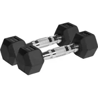 Rebel Gusseiserne, gummierte Hanteln HEX 2x2kg Sechskant-Set 4kg SOLID