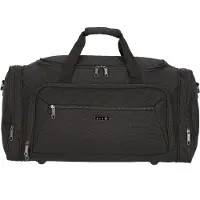 D&N schwarze mittlere Reisetasche Seitentasche 59cm