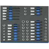 Gedore 2005 CT2-TX 30 Steckschlüssel-Satz 3/8" in Check-Tool-Modul, 52-teilig, 2016508