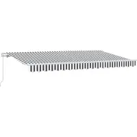 vidaXL Ausziehbare Markise Anthrazit 400 x 200 cm Stoff
