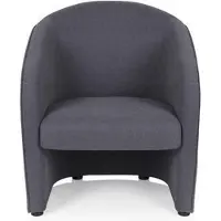 Hjh OFFICE SAN JUAN | 1-Sitzer - Loungesessel Dunkelgrau