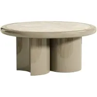 Vente-unique Couchtisch aus MDF – Beige und taupefarben lackiert – DIRAMA