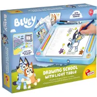 Lisciani School, gezeichnet mit hinterleuchteter Tafel Bluey