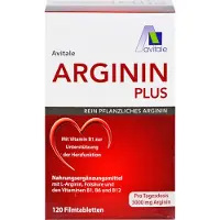 Avitale Arginin Plus Vitamin B1+B6+B12+Folsäure Filmtabl. 120 St Filmtabletten
