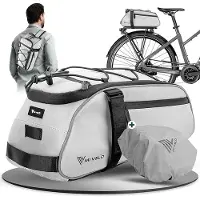 MIVELO Fahrradtasche - wasserdicht und vollständig reflektierend - 9 Liter - reflektierend