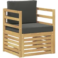 vidaXL Outdoor-Sofa Polyester Weiß und Anthrazit