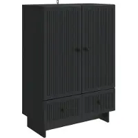 vidaXL Sideboard Schwarz 66 x 34,5 x 95 cm Holzwerkstoff
