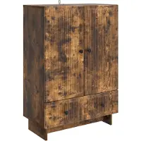 vidaXL Sideboard Geräucherte Eiche 66 x 34,5 x 95 cm Holzwerkstoff