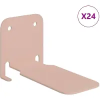 vidaXL Unsichtbares Schwimmendes Regal 24 stk. Rosa 6 x 11 x 6,5 cm
