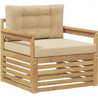 vidaXL Outdoor-Sofa Polyester Weiß