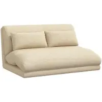 vidaXL Eleganten-Stil Bodenstuhl 1 pc - Relaxsessel 360° drehbar - Liegestuhl bis 150kg - Creme 110x82x55 cm Stoff - Fernseh- & Relaxsessel - Möbel26