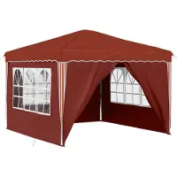 Syfax Pop-up Partyzelt 288 x 288 x 245 cm Terrakotta Oxford-Stoff