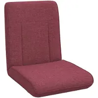 vidaXL Eleganten-Stil Bodenstuhl 1 pc - Relaxsessel 360° drehbar - Liegestuhl bis 150kg - Weinrot 50x73x60 cm Stoff - Fernseh- & Relaxsessel - Möbel26