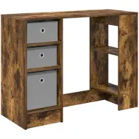 vidaXL Schreibtisch Geräucherte Eiche Holzwerkstoff 100 x 40 x 75 cm