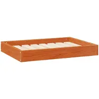 Syfax Hundebett Wachsbraun 72 x 54 x 9 cm Massivholz Kiefer