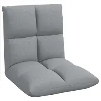 vidaXL Eleganten-Stil Bodenstuhl 1 pc - Relaxsessel 360° drehbar - Liegestuhl bis 150kg - Hellgrau 50x61x57 cm Stoff - Fernseh- & Relaxsessel - Möbel26