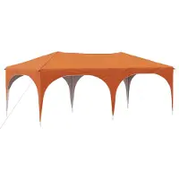 vidaXL Pop-up Partyzelt 575 x 288 x 245 cm Orange Oxford-Stoff