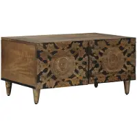 vidaXL Couchtisch Braun 80 x 50 x 40 cm Massivholz Mango