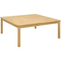Syfax Couchtisch Helles Akazienholz 110 x 110 x 45 cm