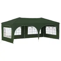 Syfax Pop-up Partyzelt 575 x 288 x 245 cm Grün Oxford-Stoff