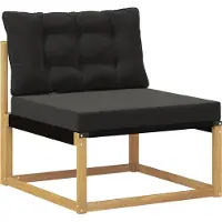 vidaXL Outdoor-Sofagarnitur 8 pcs Weiß und Schwarz