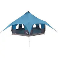vidaXL Familienzelt 10 Personen Blau