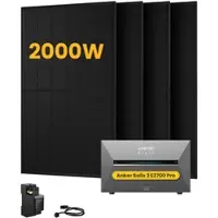 Anker SOLIX Solarbank 3 E2700 Pro, mit 4 x 500 Bifaziale Solarmodule.by Powerness - 2.7kWh / 1 x Smart Meter / Powerness Express (Lieferzeit: 5-14 Werktage)