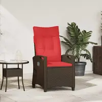 vidaXL Verstellbarer Gartenstuhl 56 x 60 x 112 cm Stahl - Gartenstühle DE1101