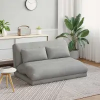 vidaXL Bodenstuhl Hellgrau 110 x 82 x 55 cm Samt - Fernseh- & Relaxsessel DE1205