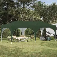 PUEAZU Pop-up Partyzelt 575 x 288 x 245 cm Grün Oxford-Stoff - Pavillons & Partyzelte &27098