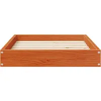vidaXL Hundebett Wachsbraun 72 x 54 x 9 cm Massivholz Kiefer