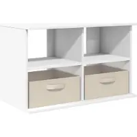 vidaXL TV-Ständer mit Schubladen Weiß 79 x 40 x 48 cm