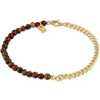 KUZZOI Armband 925 Sterling Silber in Gold | Gr.: 21-cm