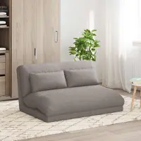 vidaXL Bodenstuhl Taupe 110 x 82 x 55 cm Stoff - Fernseh- & Relaxsessel DE1203