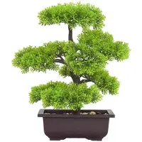 OEM Kunstbonsai - Realistische Kunstpflanze für Innenräume - 33 x 16 x 4 cm