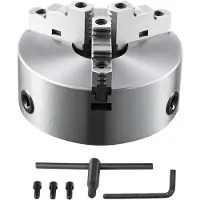 Zerbaco Drehbankfutter K11-250 250mm Dreibackenfutter HT300-Material 3 Backenfutter Spannbereich 6–250mm 3-Backen, 20Cr, ≥53HRC φ80mm Bohrung Spannfutter Drechselbank Selbstzentrierend