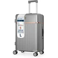 4FLY Hartschalen-Reisekoffer »Lumina« L - 68 L silber, 44x65x27 cm