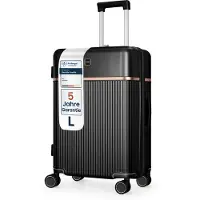4FLY Hartschalen-Reisekoffer L 65 cm (68L) aus Polycarbonat – mit TSA-Schloss, 4 Spinner-Doppelrollen und Aluminium-Teleskopgriff, Reisegepäck
