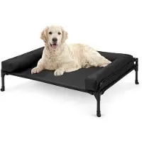 OEM Kühles Hundebed Mittelgröße, Abnehmbar, Waschbar, Schwarz 89x56x18cm