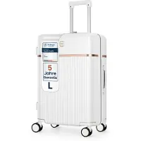 4FLY Hartschalen-Reisekoffer L 65 cm (68L) aus Polycarbonat – mit TSA-Schloss, 4 Spinner-Doppelrollen und Aluminium-Teleskopgriff, Reisegepäck