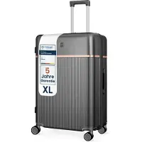 4FLY Hartschalen-Reisekoffer XL 76 cm (103L) aus Polycarbonat – mit TSA-Schloss, 4 Spinner-Doppelrollen und Aluminium-Teleskopgriff